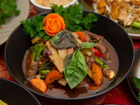 Green curry with vegetables